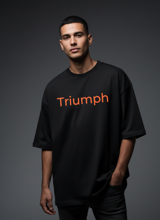 Triumph x Ram | BlackOversized Premium T-Shirt