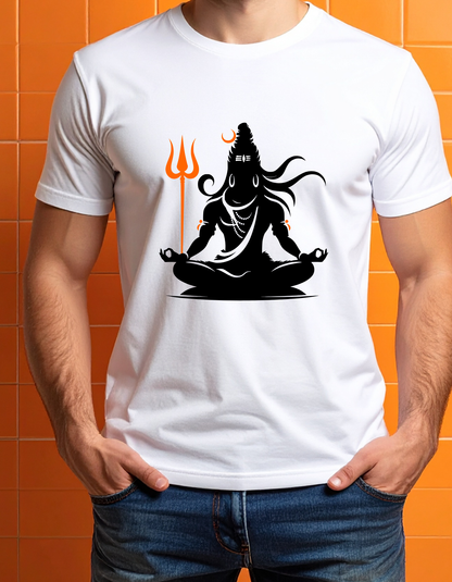 Shiva – White Premium T-Shirt