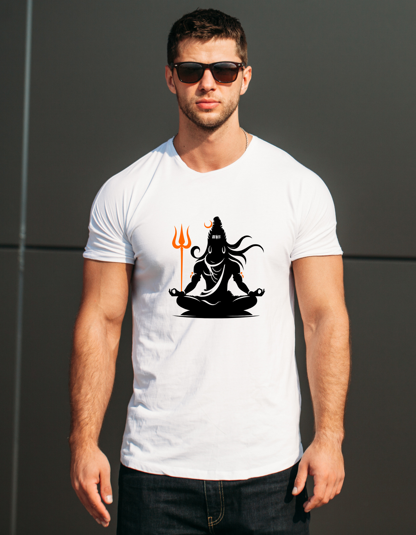 Shiva – White Premium T-Shirt